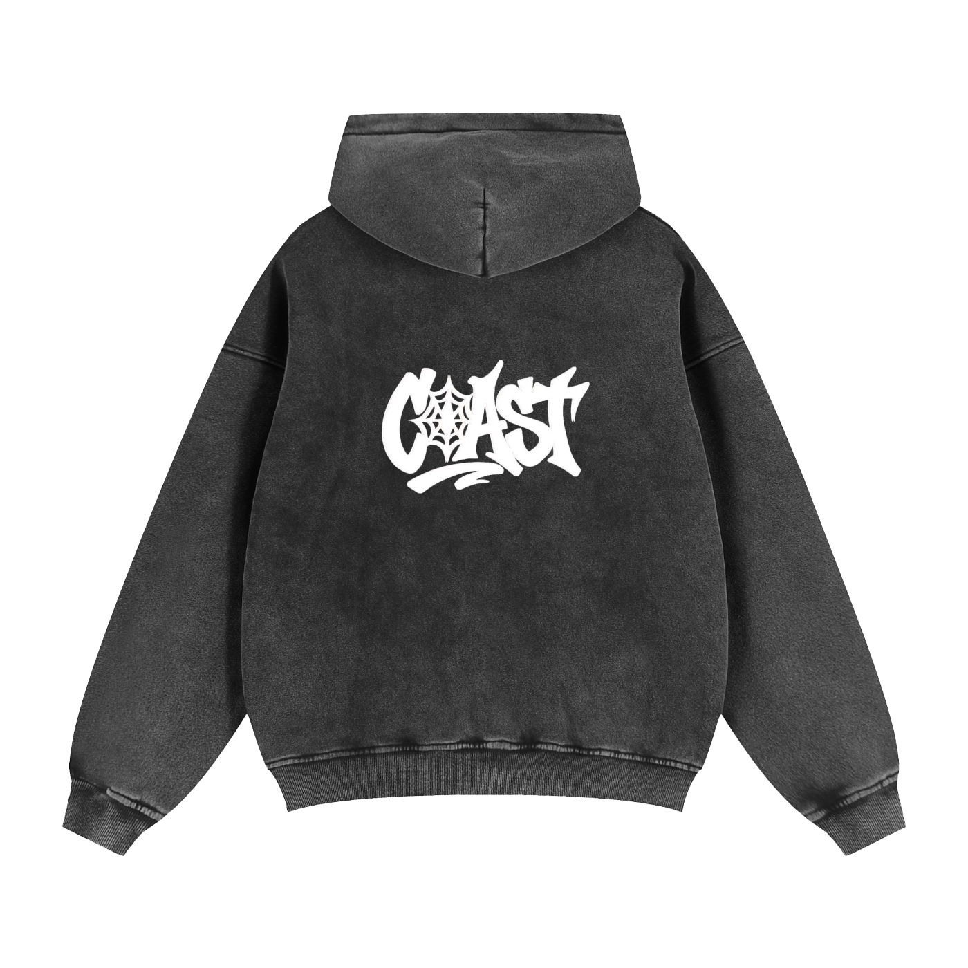 Zip-Through Boxy Fleece Hoodie