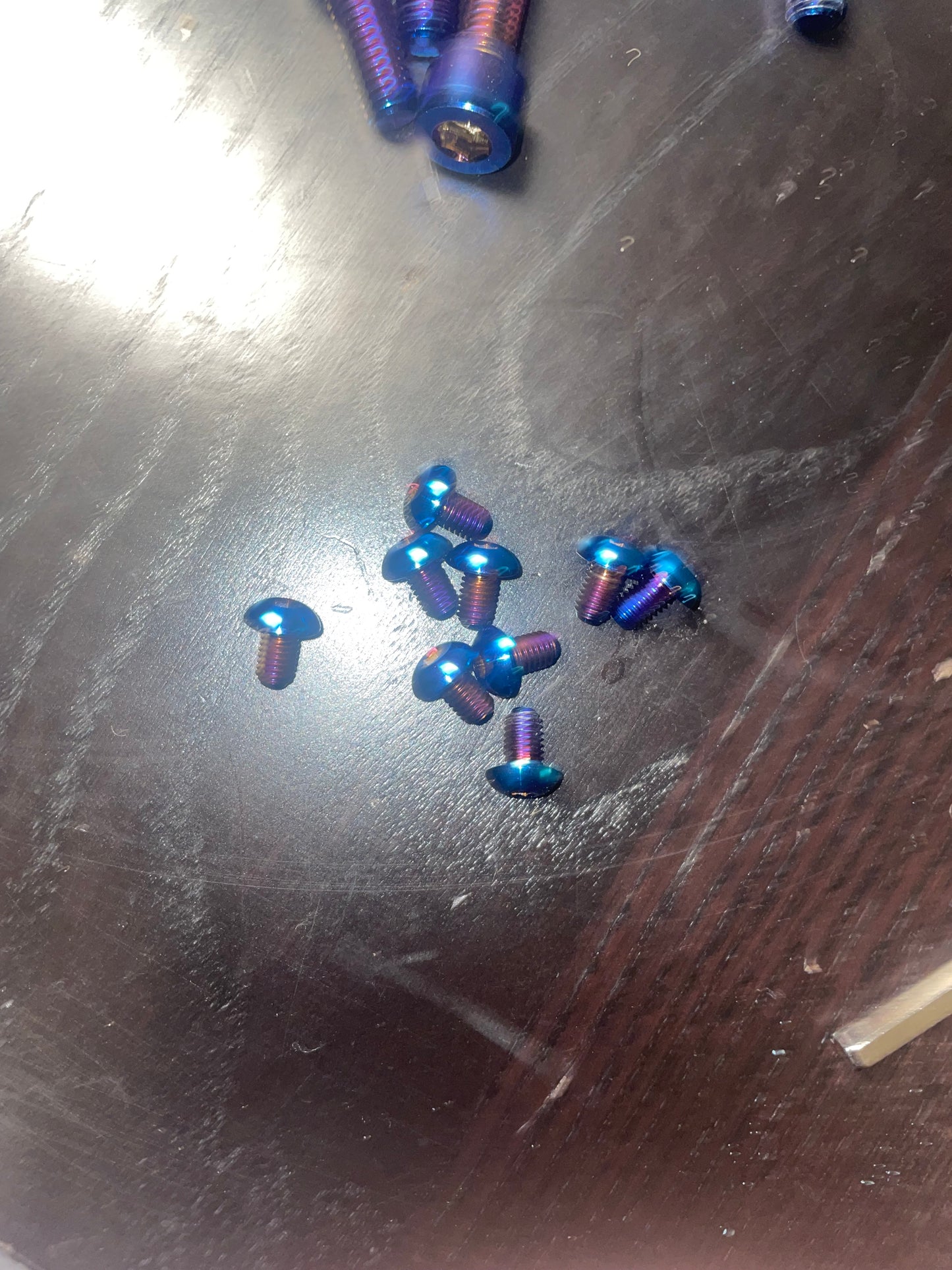 Titanium bolts for ignition and side plastics set of 3