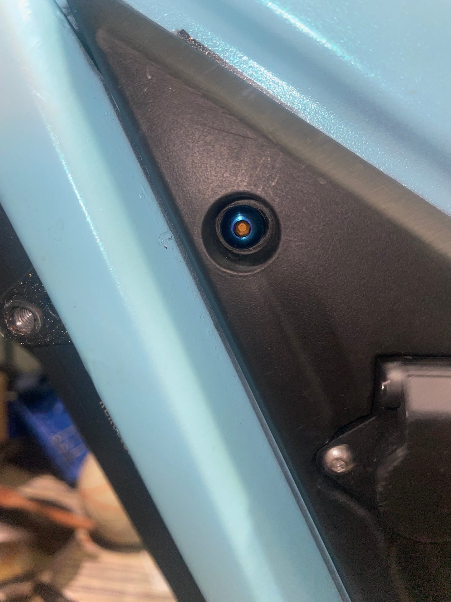 Titanium bolts for ignition and side plastics set of 3