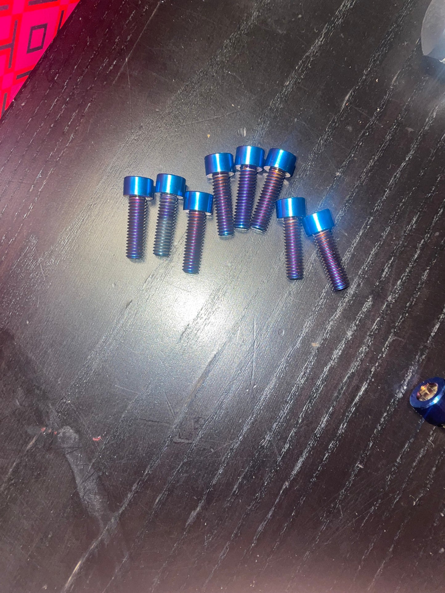 Titanium bolts for direct mount set of 4