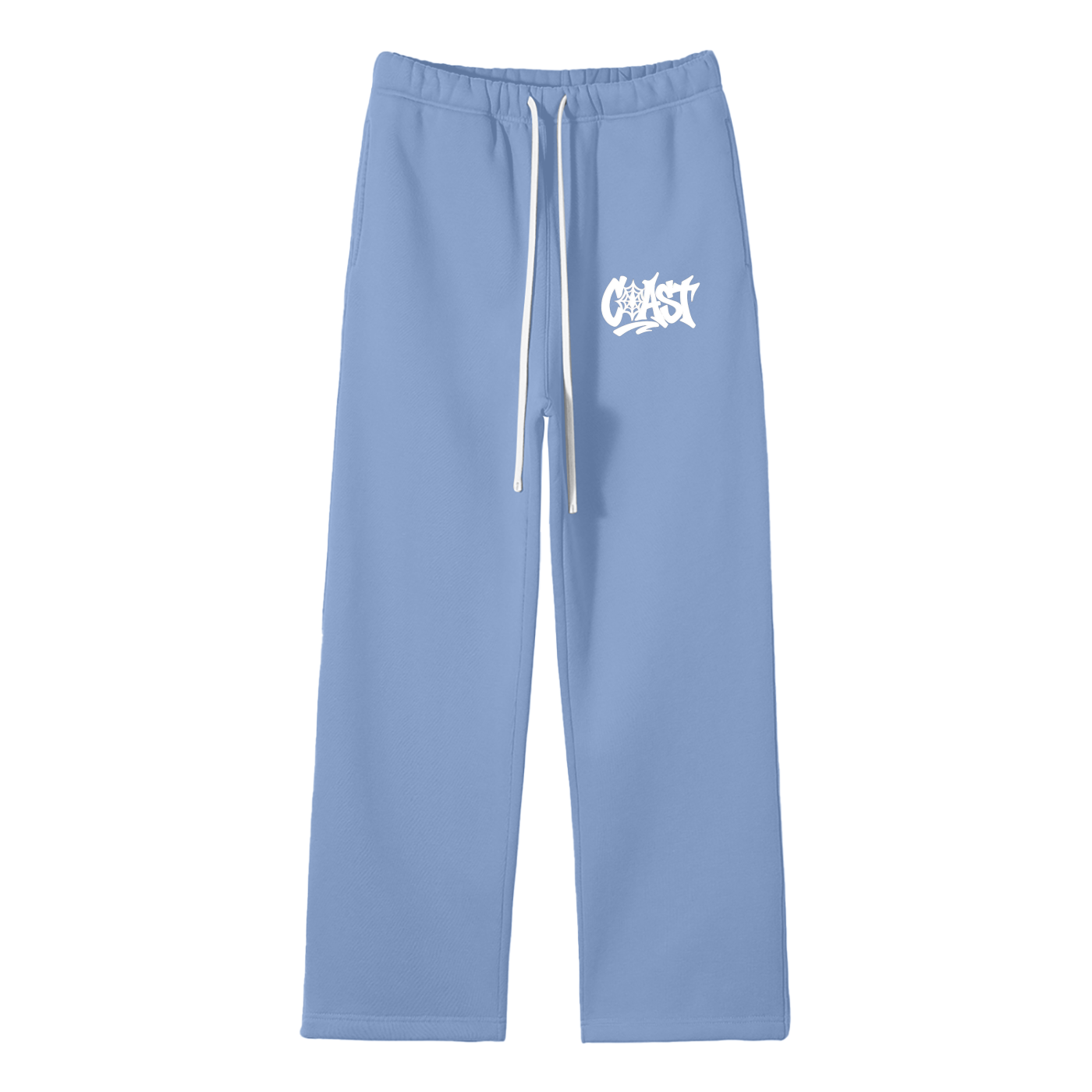Unisex Solid Color Fleece Straight Leg Pants
