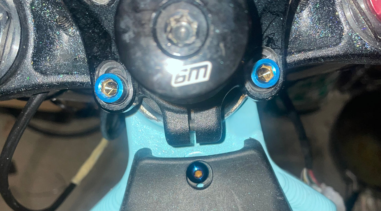 Titanium bolts for direct mount set of 4